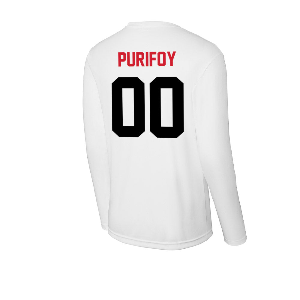 Arkansas State - NCAA Football : Skylar Purifoy - Performance Long Sleeve T-Shirt-1