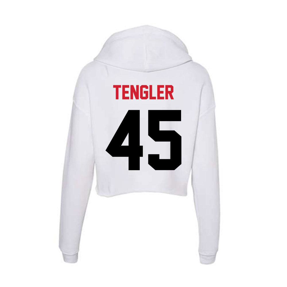 Arkansas State - NCAA Baseball : Ckyler Tengler - Women's Crop Fleece Hoodie-1
