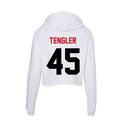 Arkansas State - NCAA Baseball : Ckyler Tengler - Women's Crop Fleece Hoodie-1