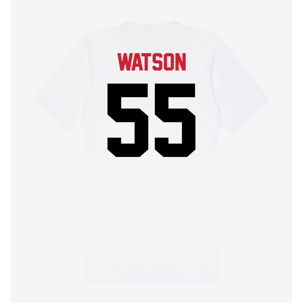 Arkansas State - NCAA Football : Aleric Watson - Women's V-Neck T-Shirt-1