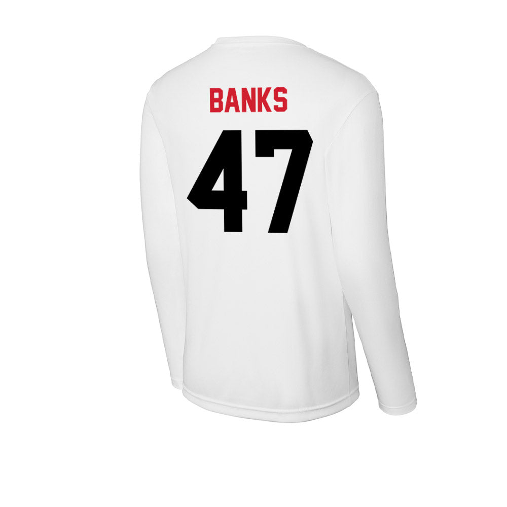 Arkansas State - NCAA Football : Lucas Banks - Performance Long Sleeve T-Shirt-1