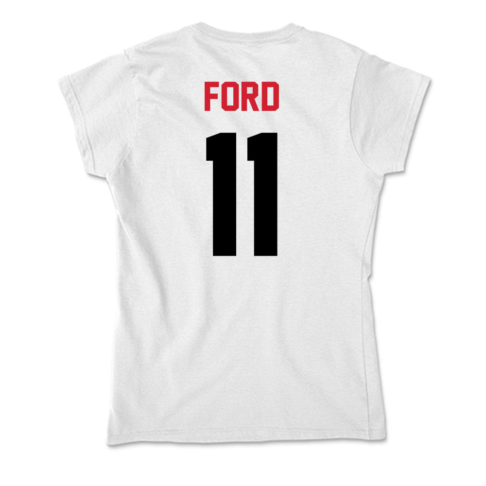 Arkansas State - NCAA Men's Basketball : Terrance Ford - Soft Style Women’s T-Shirt-1