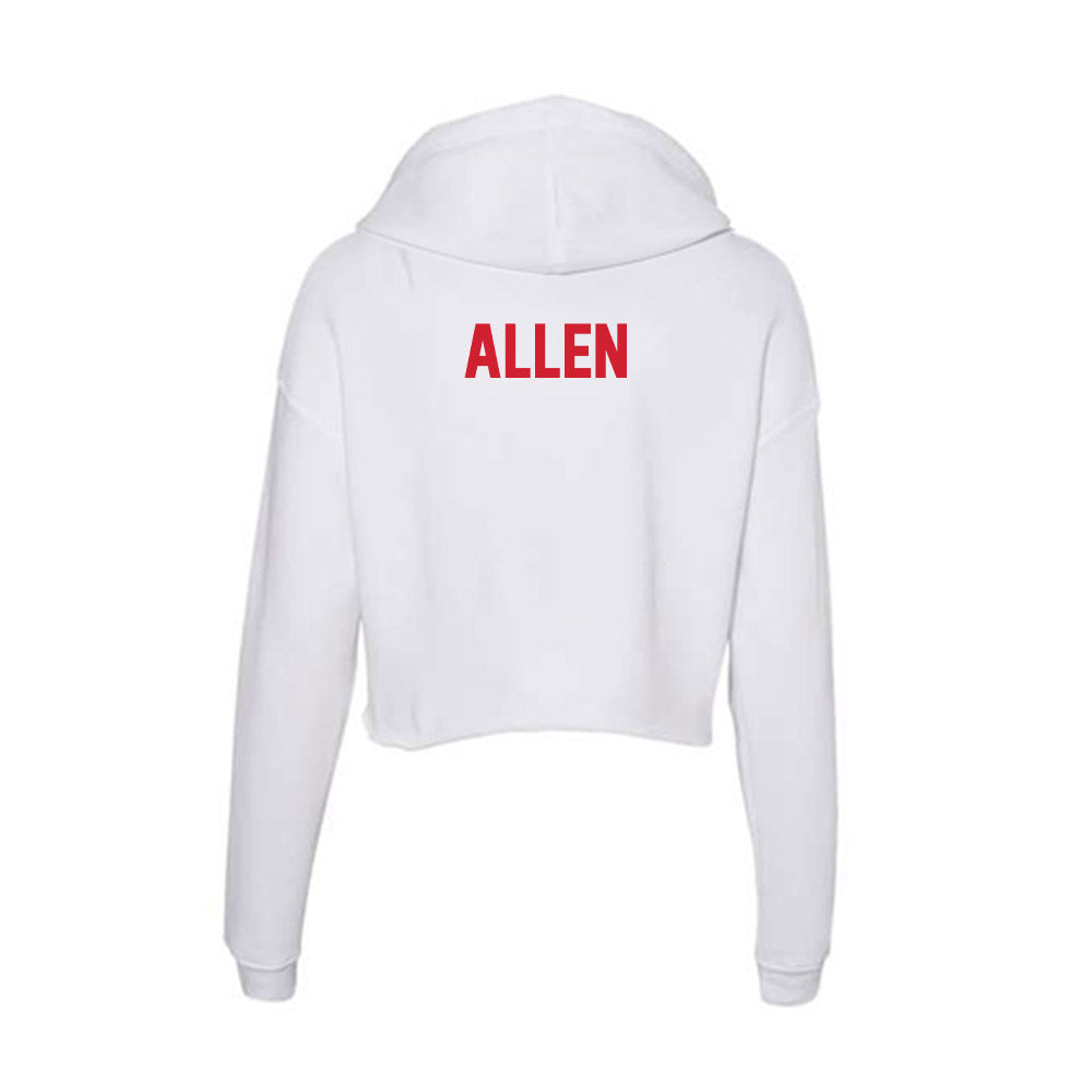 Arkansas State - NCAA Women's Track & Field : AJ Allen - Women's Crop Fleece Hoodie-1