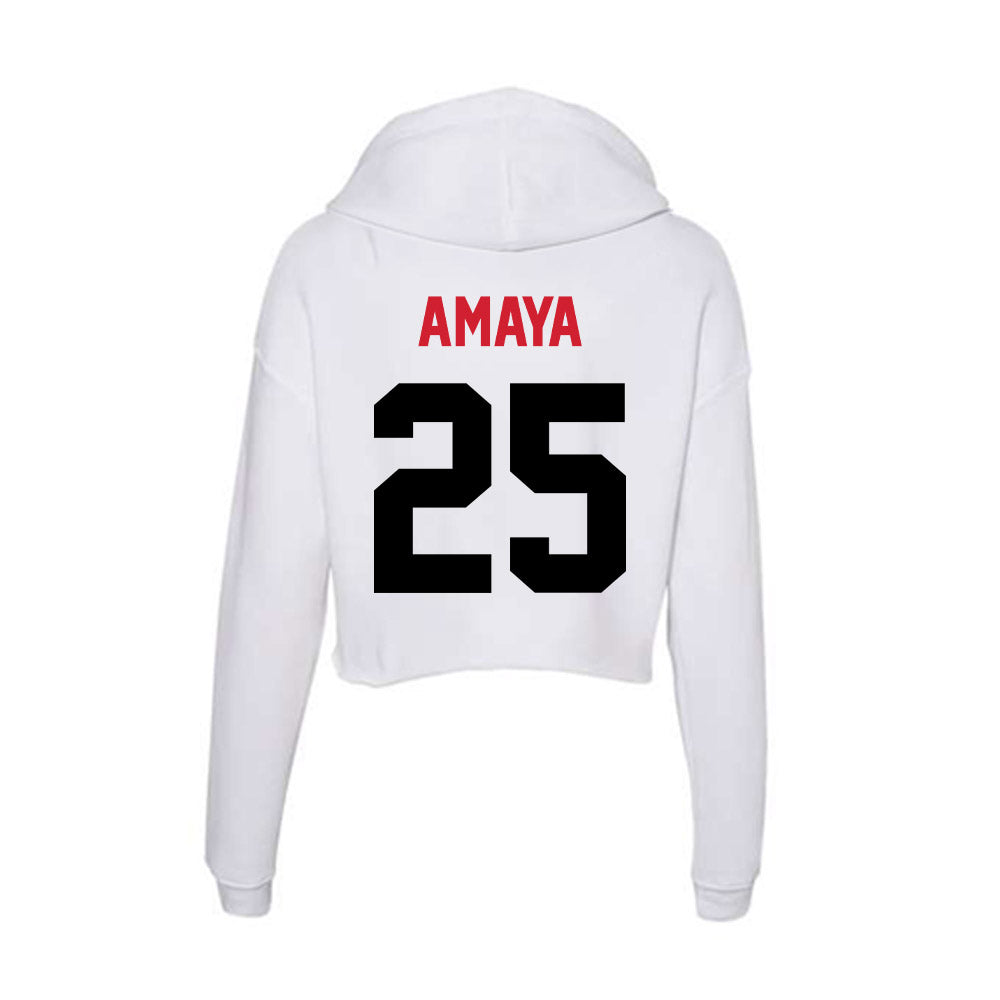 Arkansas State - NCAA Football : Clayton Amaya - Women's Crop Fleece Hoodie-1