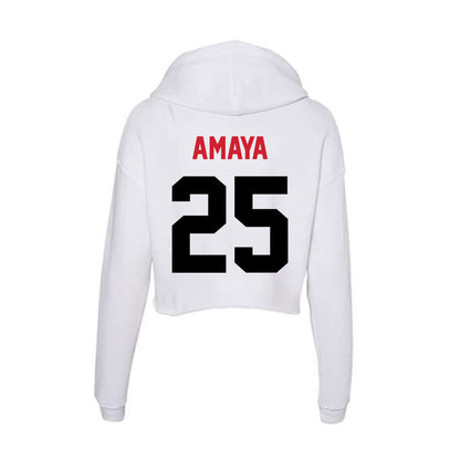 Arkansas State - NCAA Football : Clayton Amaya - Women's Crop Fleece Hoodie-1