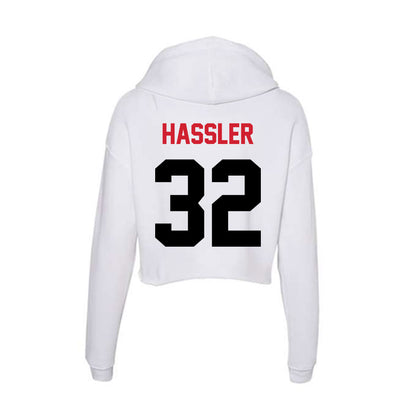 Arkansas State - NCAA Football : Ethan Hassler - Women's Crop Fleece Hoodie-1
