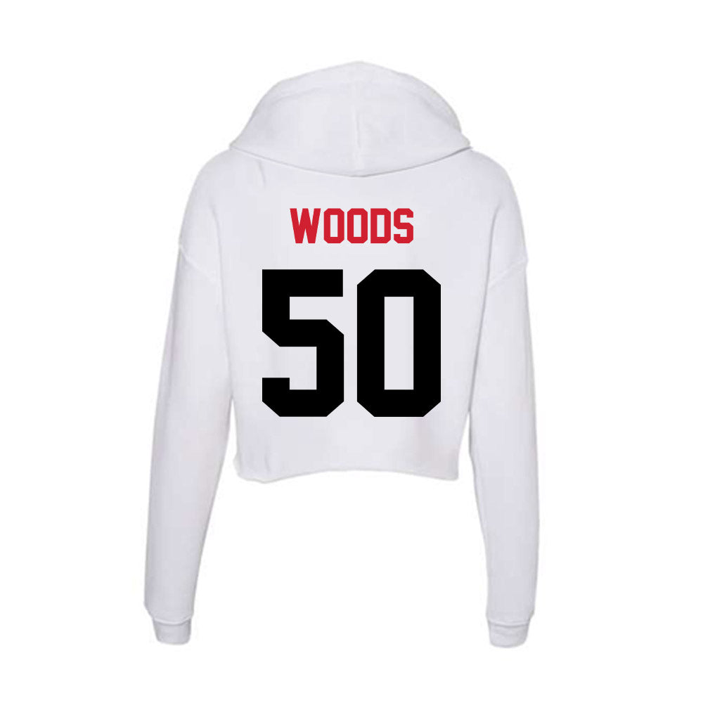 Arkansas State - NCAA Football : Austin Woods - Women's Crop Fleece Hoodie-1