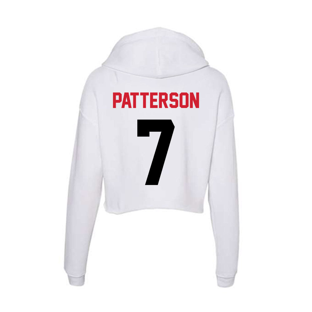 Arkansas State - NCAA Football : Courtney Patterson - Women's Crop Fleece Hoodie-1