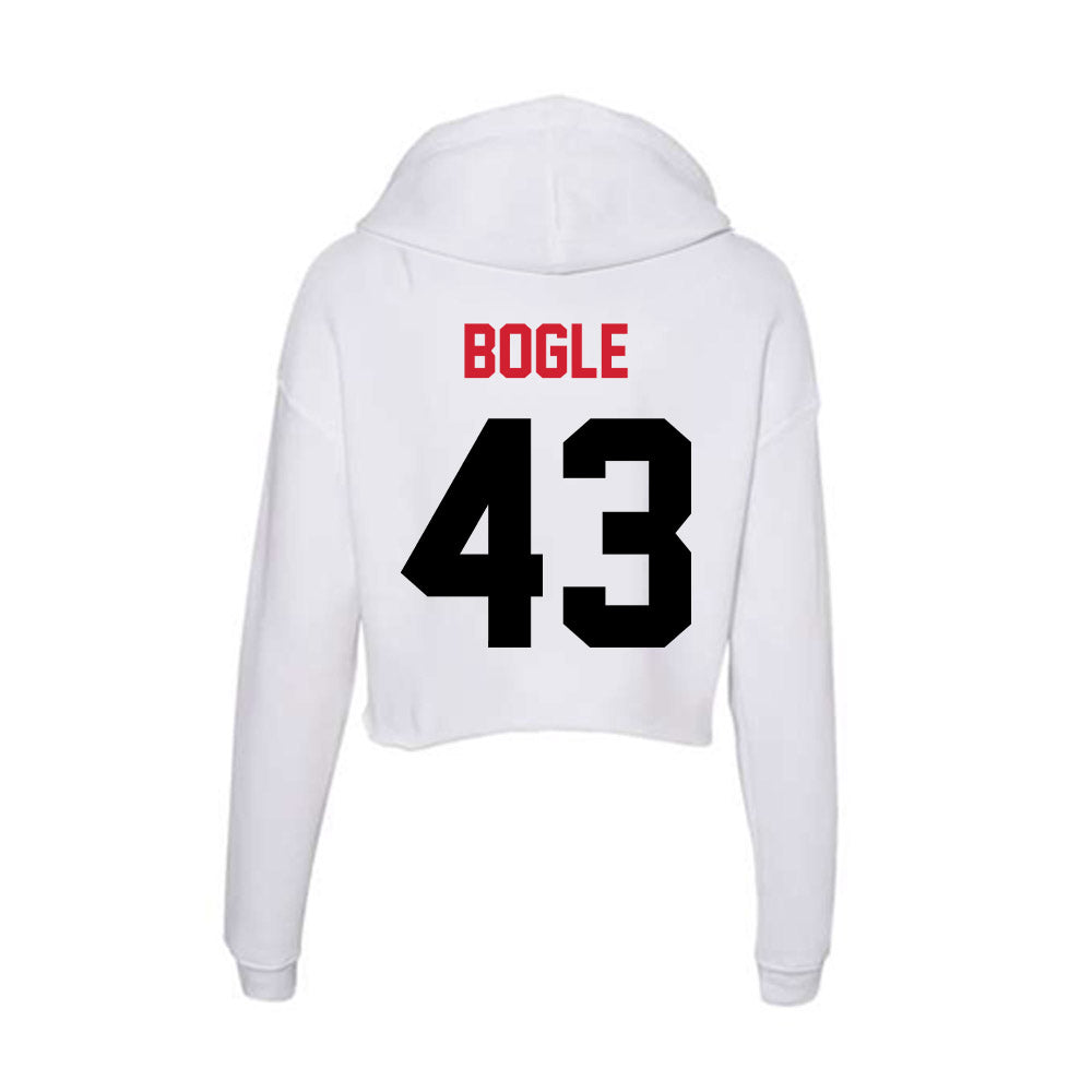 Arkansas State - NCAA Football : Chase Bogle - Women's Crop Fleece Hoodie-1