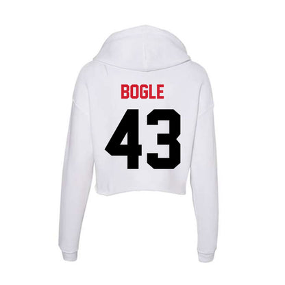 Arkansas State - NCAA Football : Chase Bogle - Women's Crop Fleece Hoodie-1