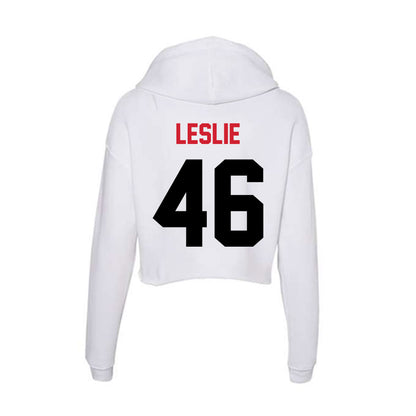 Arkansas State - NCAA Baseball : Will Leslie - Women's Crop Fleece Hoodie-1