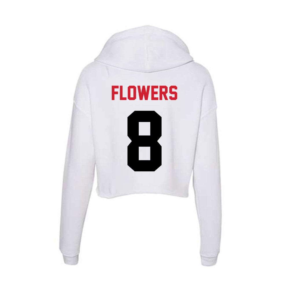 Arkansas State - NCAA Football : Josh Flowers - Women's Crop Fleece Hoodie-1