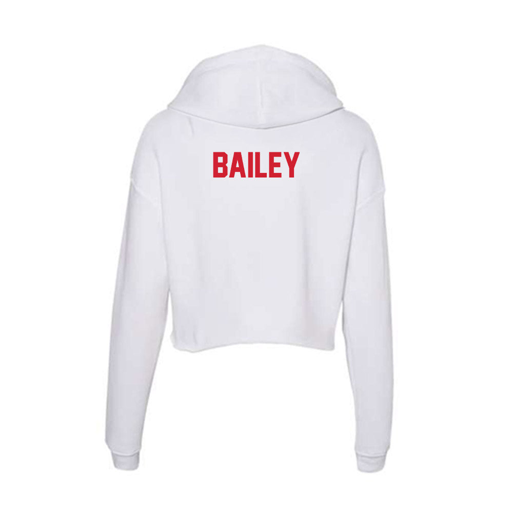 Arkansas State - NCAA Women's Track & Field : Mary Beth Bailey - Women's Crop Fleece Hoodie-1