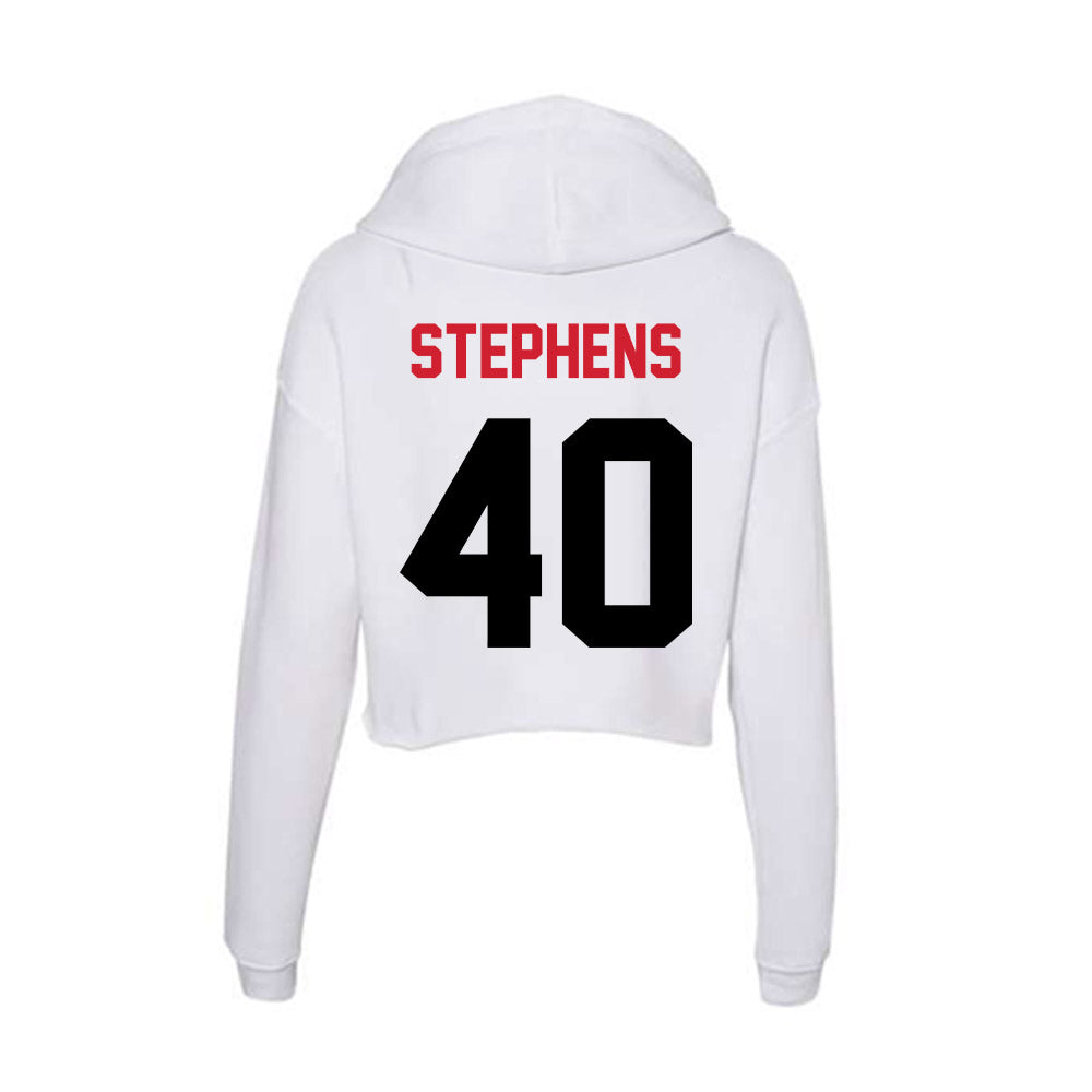 Arkansas State - NCAA Football : Logan Stephens - Women's Crop Fleece Hoodie-1