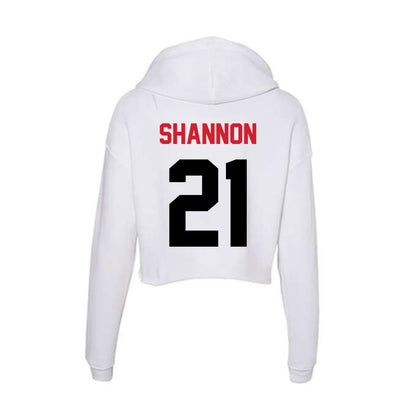 Arkansas State - NCAA Women's Basketball : Zyion Shannon - Women's Crop Fleece Hoodie-1