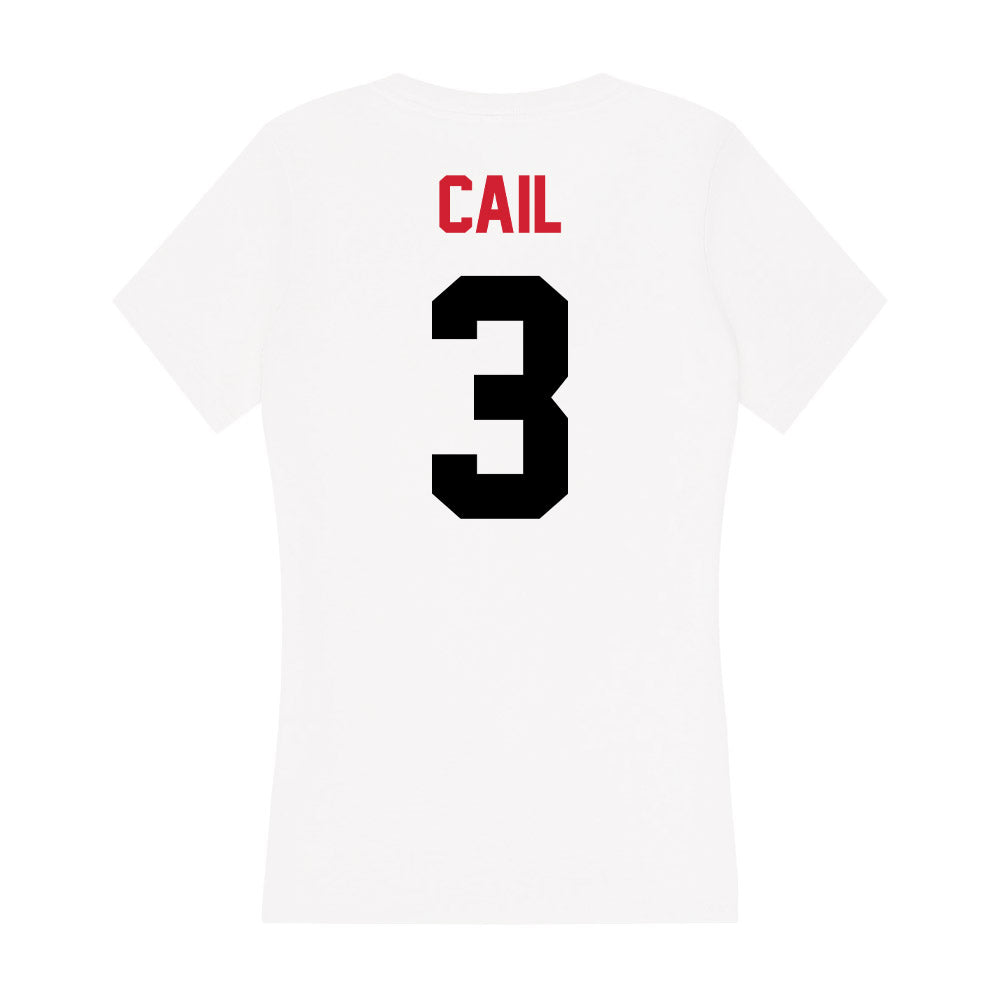 Arkansas State - NCAA Baseball : Daedrick Cail - Women's V-Neck T-Shirt-1