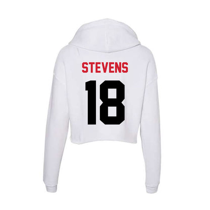 Arkansas State - NCAA Football : Romel Stevens - Women's Crop Fleece Hoodie-1