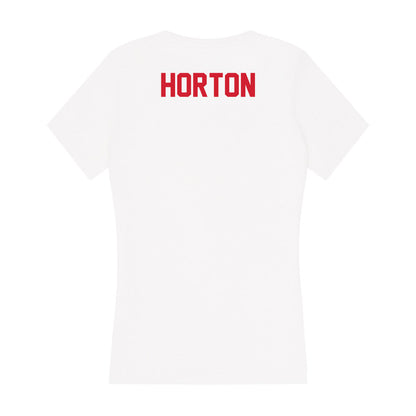 Arkansas State - NCAA Men's Cross Country : Ian Horton - Women's V-Neck T-Shirt-1