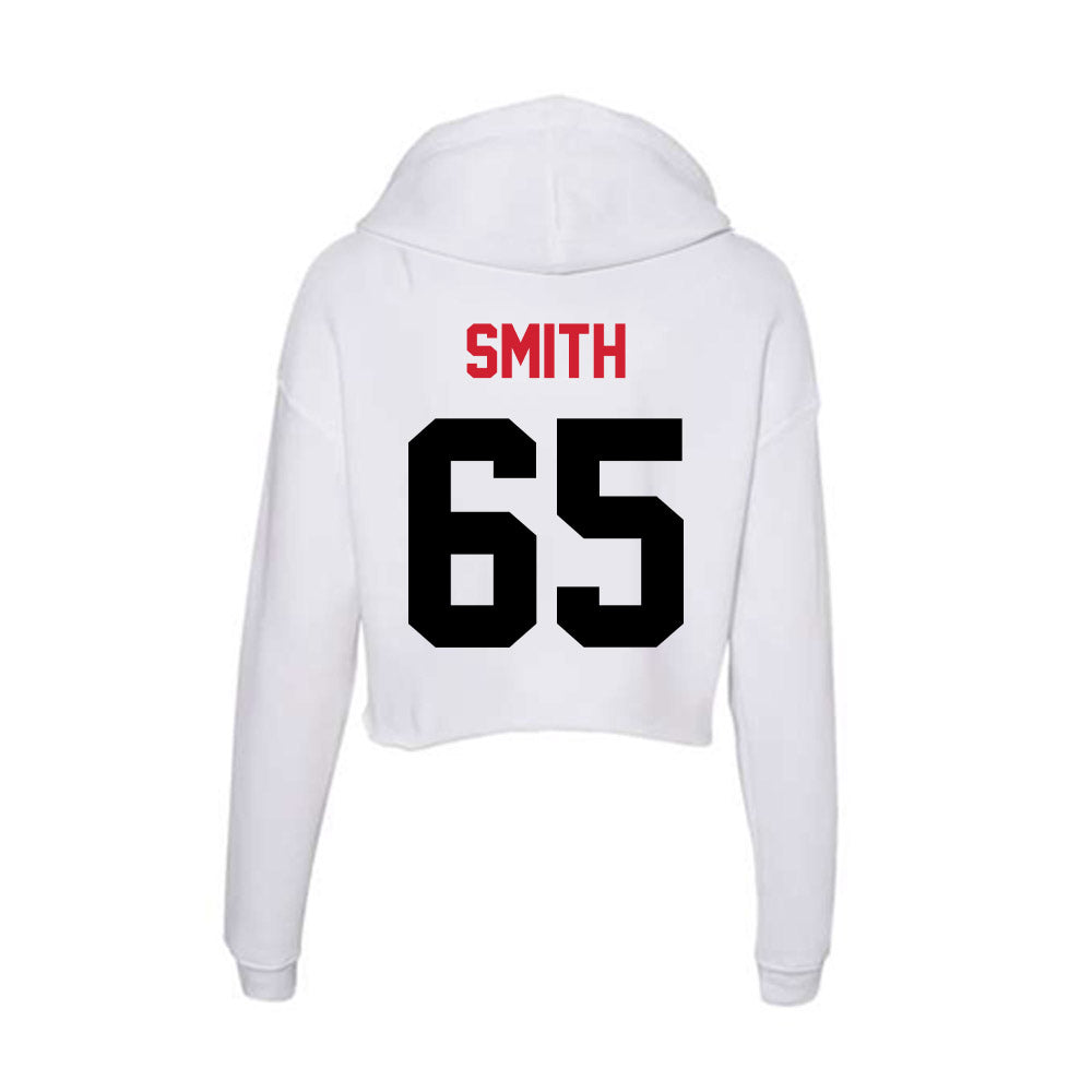 Arkansas State - NCAA Football : Noah Smith - Women's Crop Fleece Hoodie-1