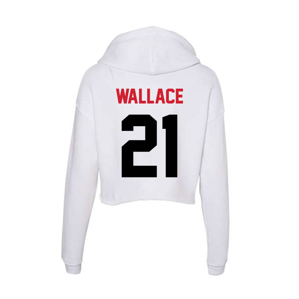 Arkansas State - NCAA Football : Zak Wallace - Women's Crop Fleece Hoodie-1