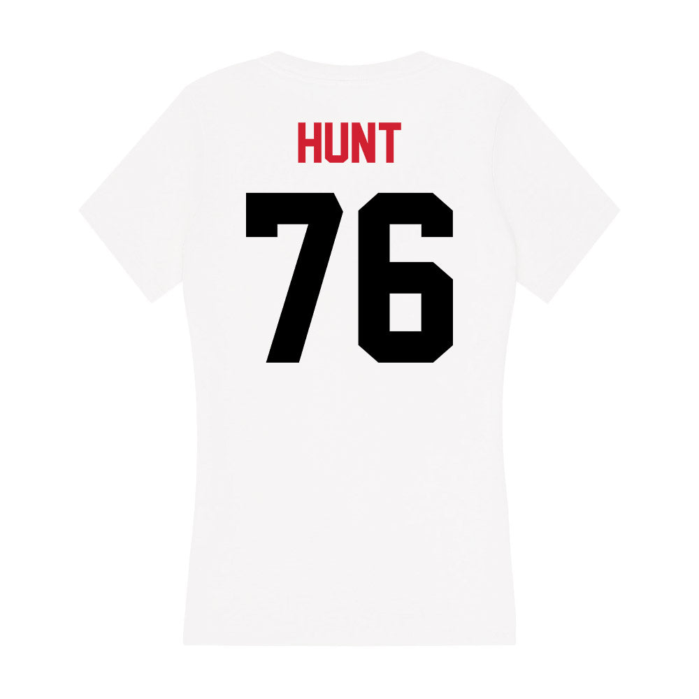 Arkansas State - NCAA Football : Trason Hunt - Women's V-Neck T-Shirt-1