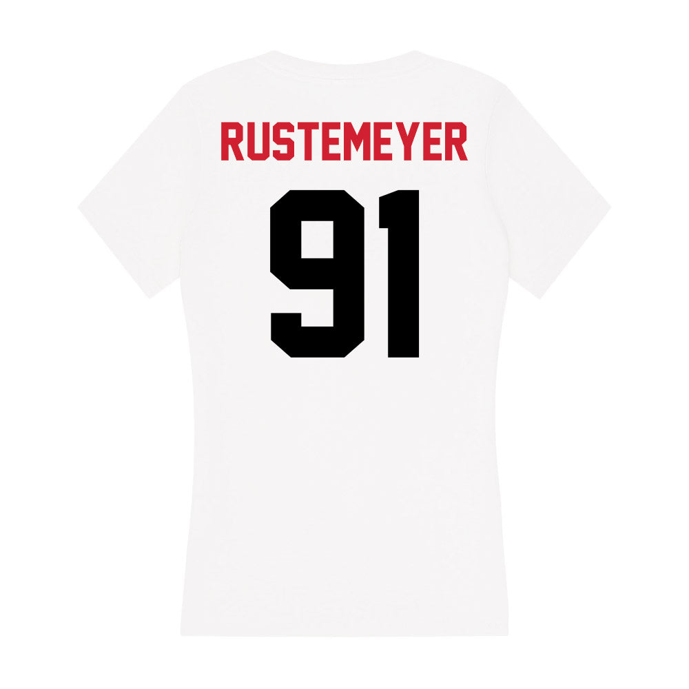 Arkansas State - NCAA Football : Ashtin Rustemeyer - Women's V-Neck T-Shirt-1