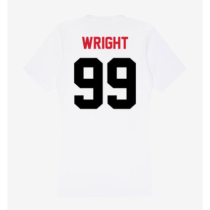 Arkansas State - NCAA Football : Quincy Wright - Women's V-Neck T-Shirt-1