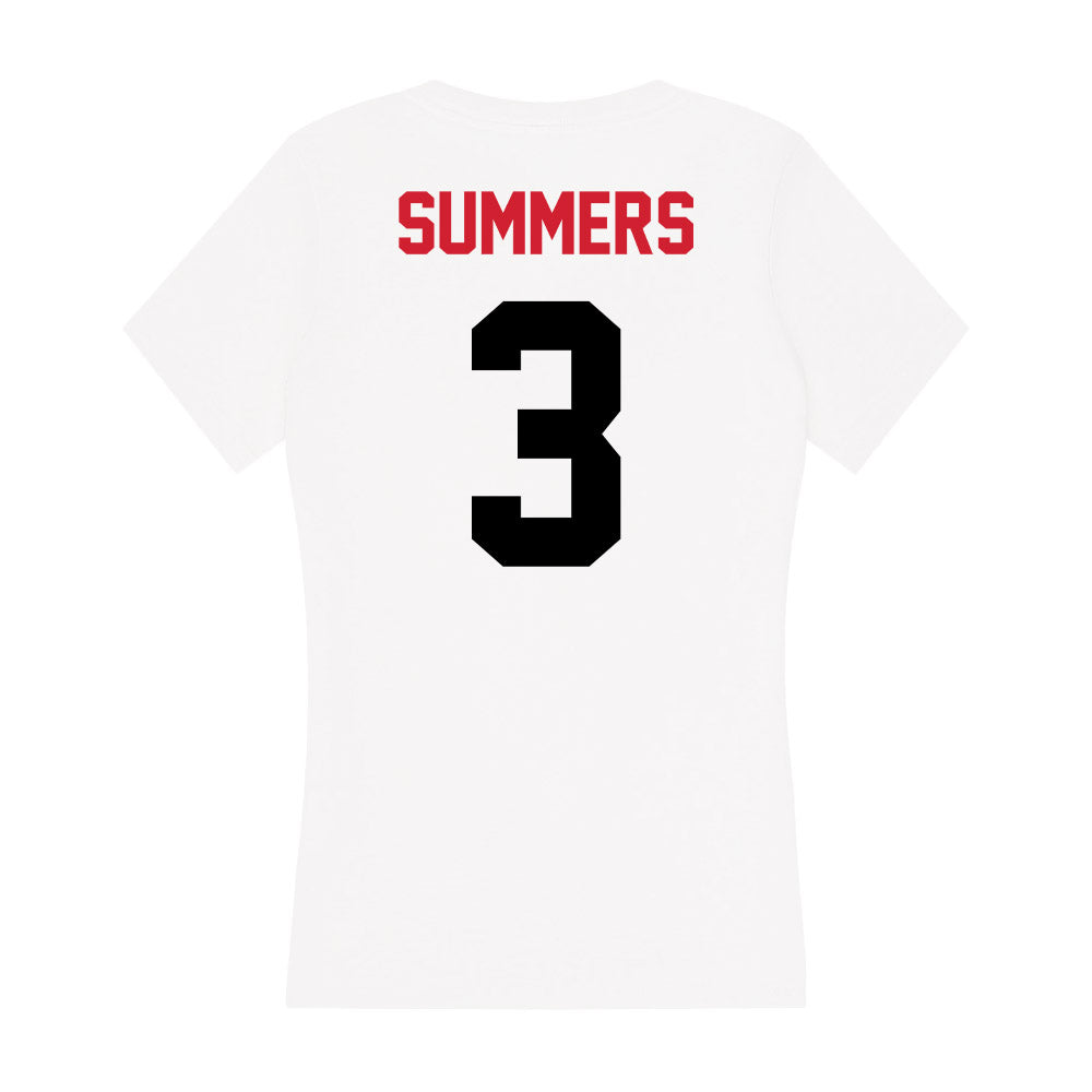 Arkansas State - NCAA Football : Hunter Summers - Women's V-Neck T-Shirt-1