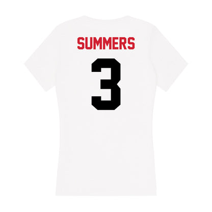 Arkansas State - NCAA Football : Hunter Summers - Women's V-Neck T-Shirt-1