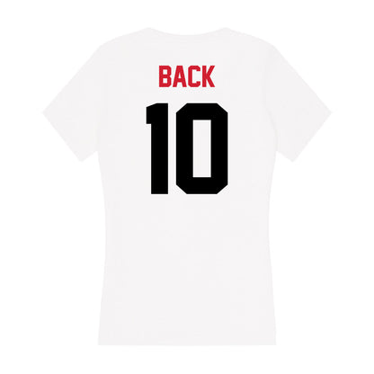 Arkansas State - NCAA Women's Bowling : Kaylee Back - Women's V-Neck T-Shirt-1