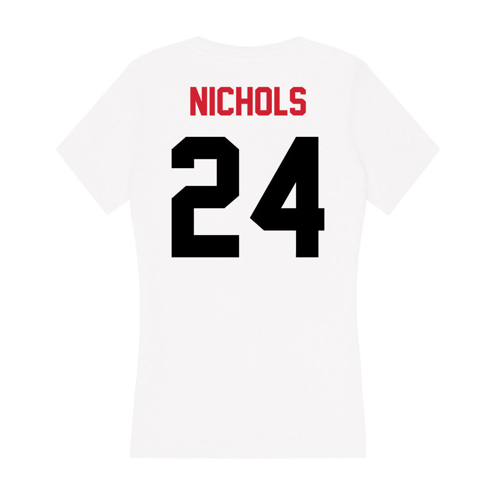 Arkansas State - NCAA Baseball : Eli Nichols - Women's V-Neck T-Shirt-1