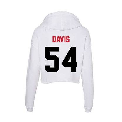 Arkansas State - NCAA Football : Walker Davis - Women's Crop Fleece Hoodie-1