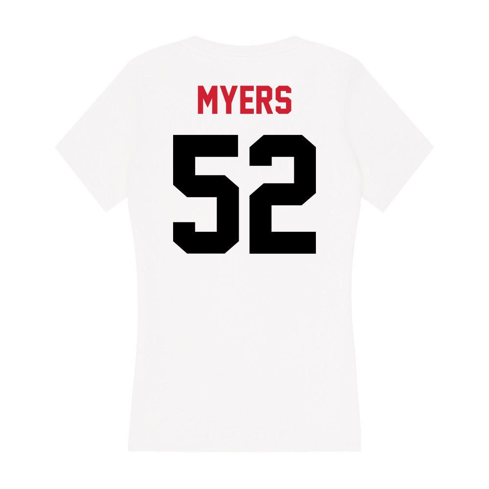 Arkansas State - NCAA Football : Mason Myers - Women's V-Neck T-Shirt-1