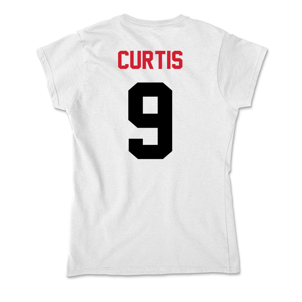 Arkansas State - NCAA Men's Basketball : OB Curtis - Soft Style Women’s T-Shirt-1