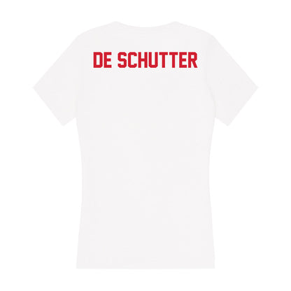 Arkansas State - NCAA Men's Golf : Anthony De Schutter - Women's V-Neck T-Shirt-1