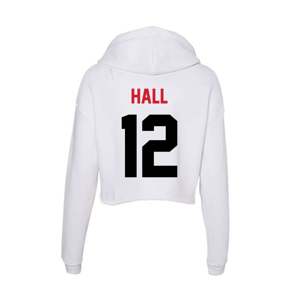Arkansas State - NCAA Women's Volleyball : Bailey Hall - Women's Crop Fleece Hoodie-1