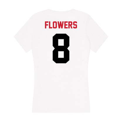 Arkansas State - NCAA Football : Josh Flowers - Women's V-Neck T-Shirt-1