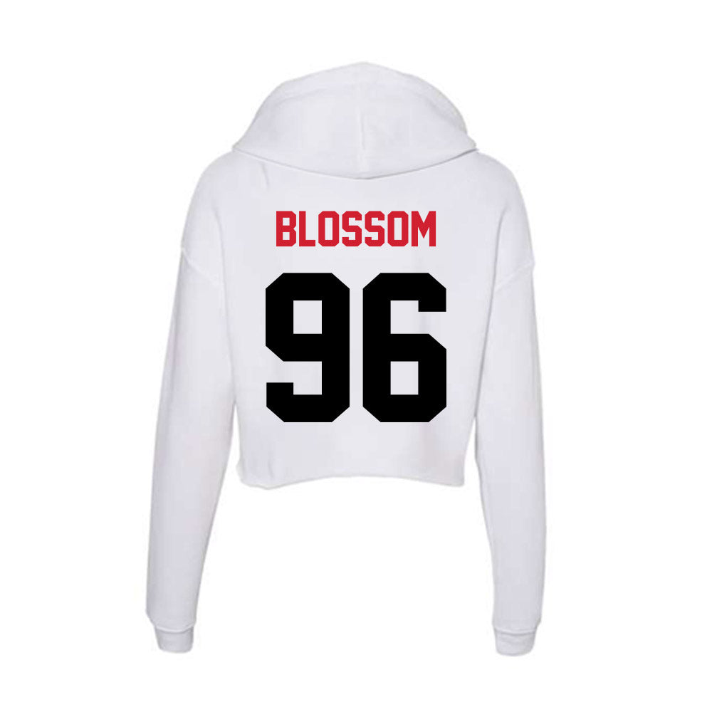 Arkansas State - NCAA Football : Ronnie Blossom - Women's Crop Fleece Hoodie-1