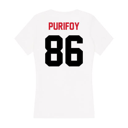 Arkansas State - NCAA Football : Skylar Purifoy - Women's V-Neck T-Shirt-1