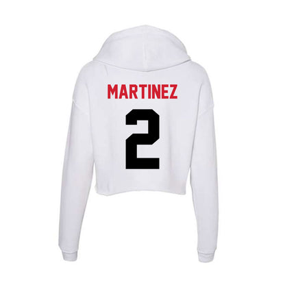 Arkansas State - NCAA Women's Volleyball : Sarah Martinez - Women's Crop Fleece Hoodie-1