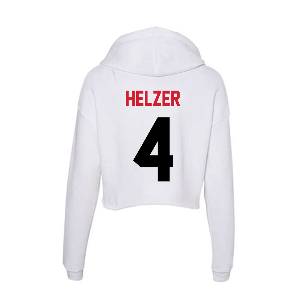 Arkansas State - NCAA Women's Volleyball : Bailey Helzer - Women's Crop Fleece Hoodie-1