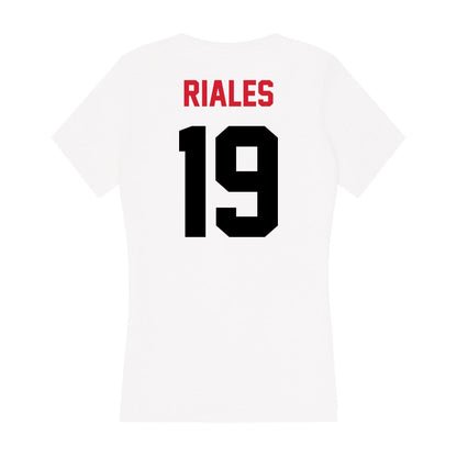 Arkansas State - NCAA Women's Soccer : Emma Riales - Women's V-Neck T-Shirt-1