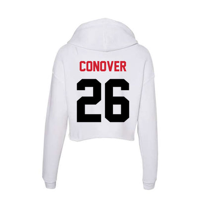 Arkansas State - NCAA Baseball : Jacob Conover - Women's Crop Fleece Hoodie-1