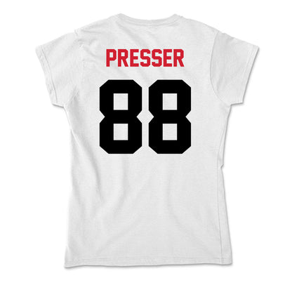 Arkansas State - NCAA Football : Calen Presser - Soft Style Women’s T-Shirt-1