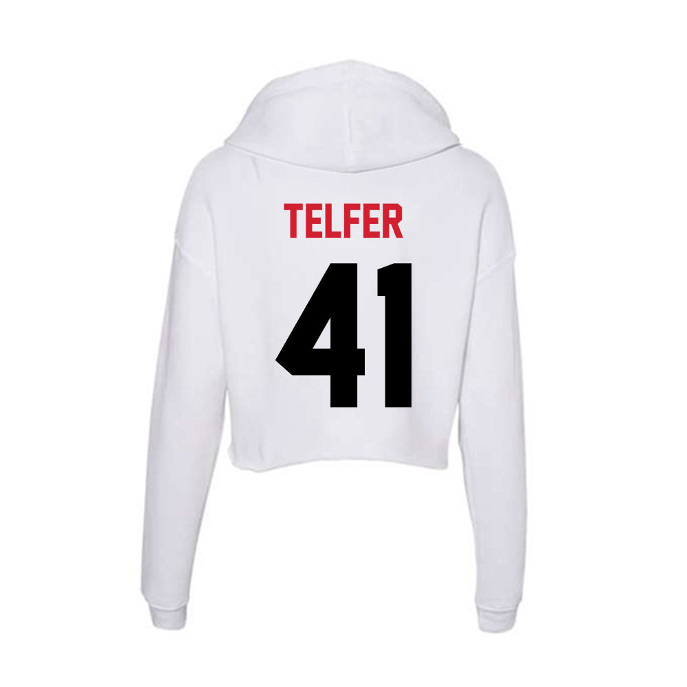 Arkansas State - NCAA Baseball : Tatem Telfer - Women's Crop Fleece Hoodie-1