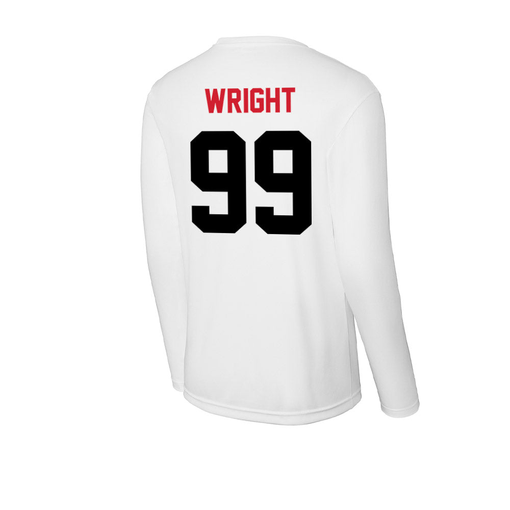 Arkansas State - NCAA Football : Quincy Wright - Activewear Long Sleeve T-Shirt-1