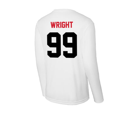 Arkansas State - NCAA Football : Quincy Wright - Activewear Long Sleeve T-Shirt-1