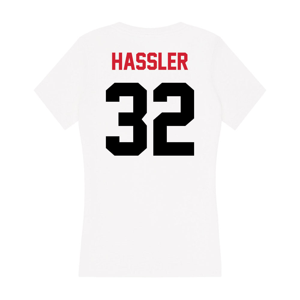 Arkansas State - NCAA Football : Ethan Hassler - Women's V-Neck T-Shirt-1