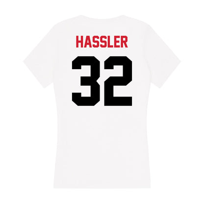 Arkansas State - NCAA Football : Ethan Hassler - Women's V-Neck T-Shirt-1