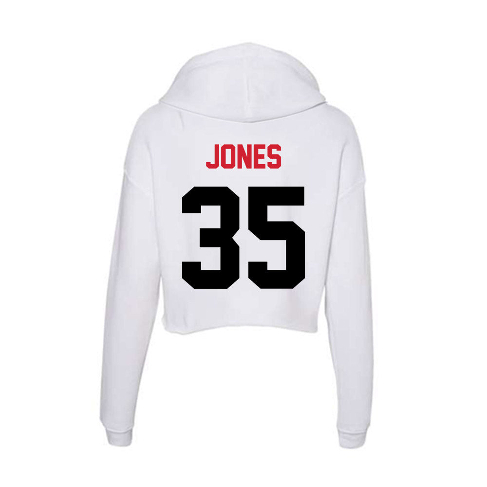 Arkansas State - NCAA Women's Soccer : Maya Jones - Women's Crop Fleece Hoodie-1